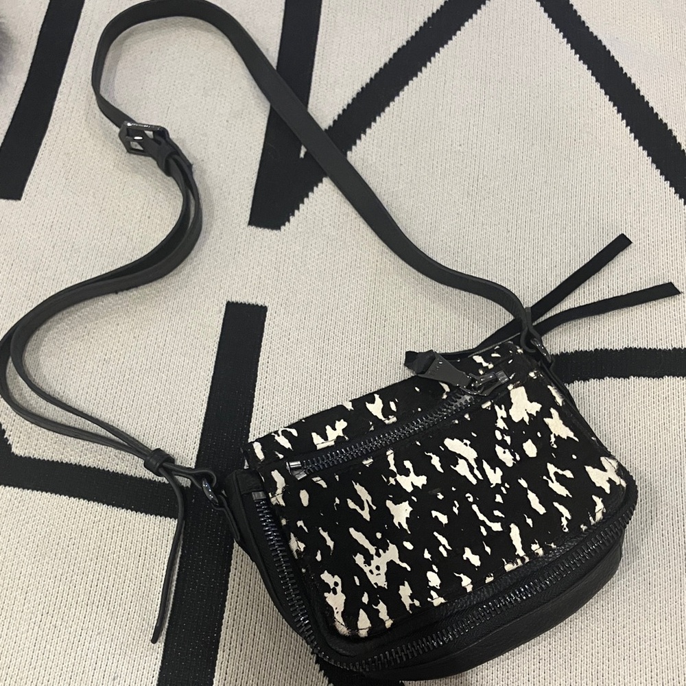 Aimee Kestenberg Genuine Calf Hair Crossbody Bag - Real Leather